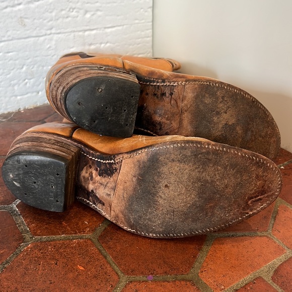 Vintage Laredo Men's Leather Cowboy Western Work Boots Size 9.5 - Picture 4 of 6